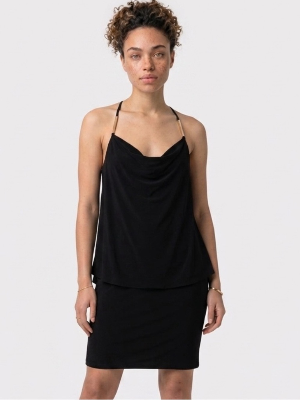 Y2K Cache Blouson Mini Dress